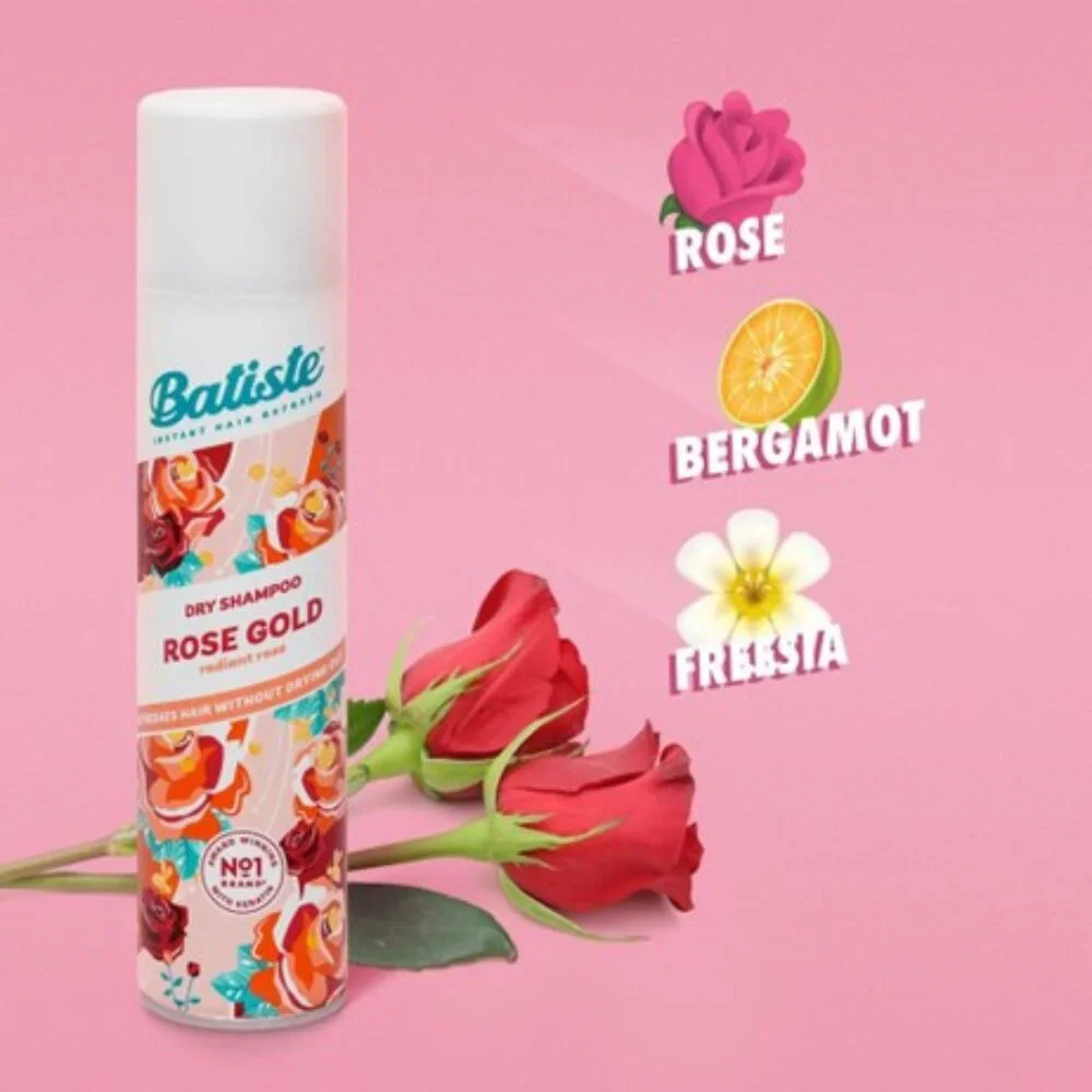 NEW Lot of 3x [Batiste] ROSE GOLD Dry Shampoo - Full size, not travel! - Picture 3 of 9